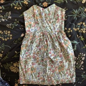 ❤️ Jack Wills x Liberty of London strapless dress